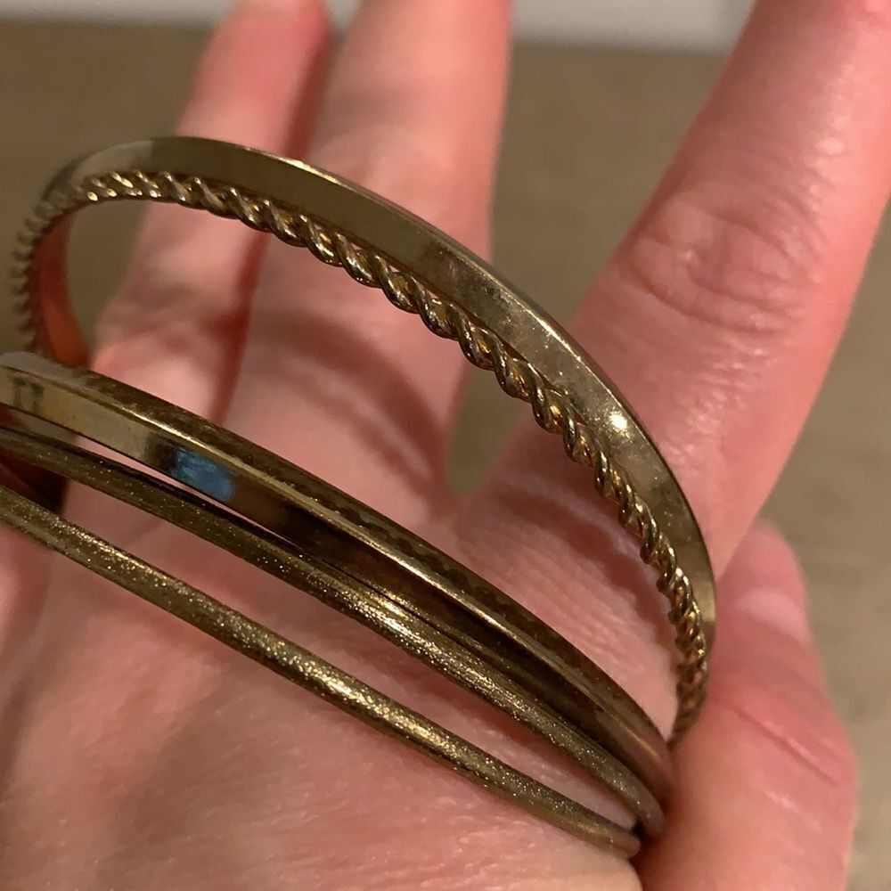 Gold bracelet bundle 5 - Picture 4 of 7
